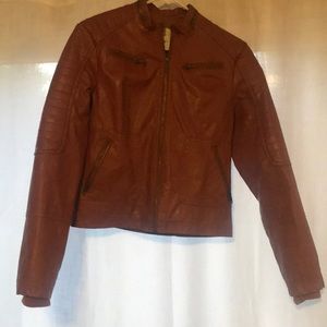 Faux leather jacket